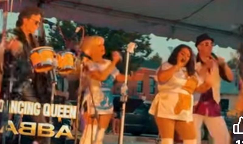 Dancing Queen on stage