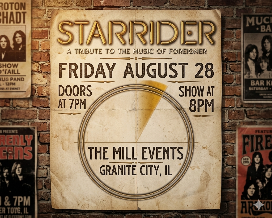 STARRIDER: A tribute to Foreigner Show Poster