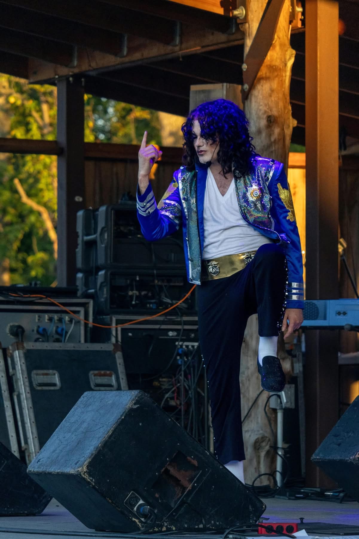 Dylan Knight as Michael Jackson on Stage