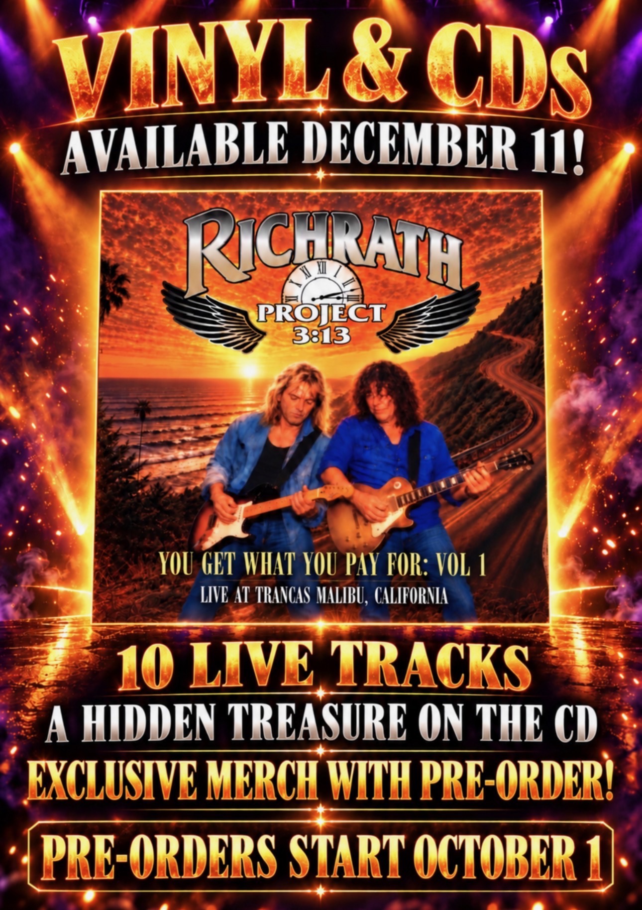 Richrath Project REO NEW ALBUM Announcement poster